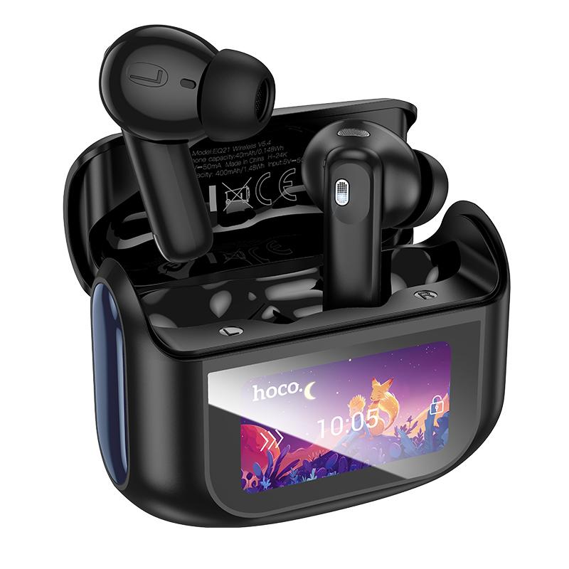 hoco EQ21 Sandy True Wireless ANC+ENC Noise Reduction Touchscreen Bluetooth Earphone (Black) hoco EQ21 Sandy True Wireless ANC+ENC Noise Reduction Touchscreen Bluetooth Earphone (Black)